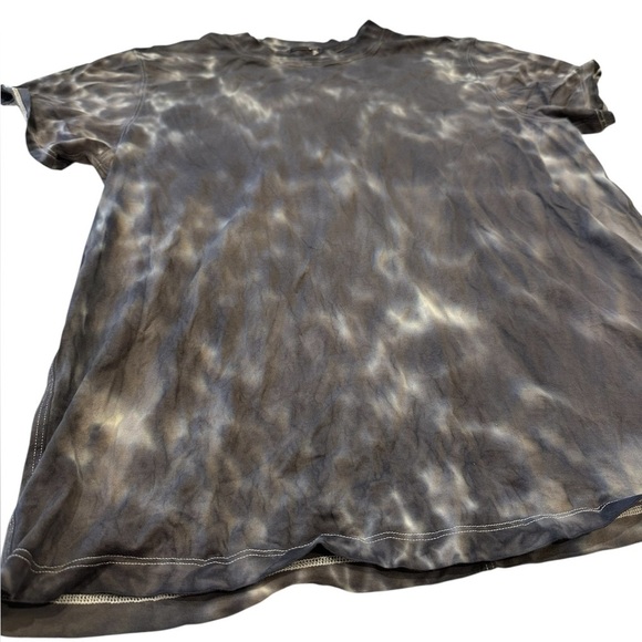 lululemon All Yours Boyfriend Tee Women's Cloud Wash Tie Dye Gray Short Sleeve - Picture 4 of 9